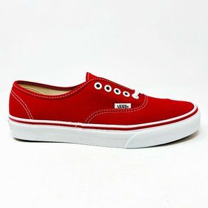 Vans Authentic Classic Red White Womens Casual Shoes